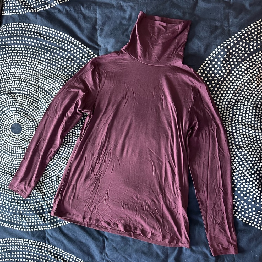 Gudrun Sjoden Jersey turtleneck purple size medium